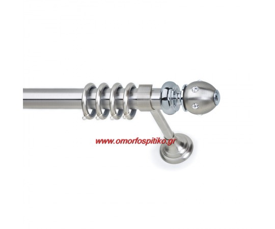 ΚΟΥΡΤΙΝΟΒΕΡΓΑ SPAZIO STRASS INOX Φ35