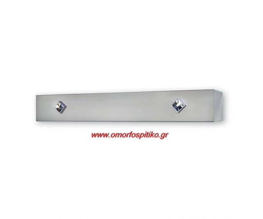 ΜΕΤΩΠΗ ΜΕΤΑΛΛΙΚΗ ΜΕ-440 INOX-STRASS