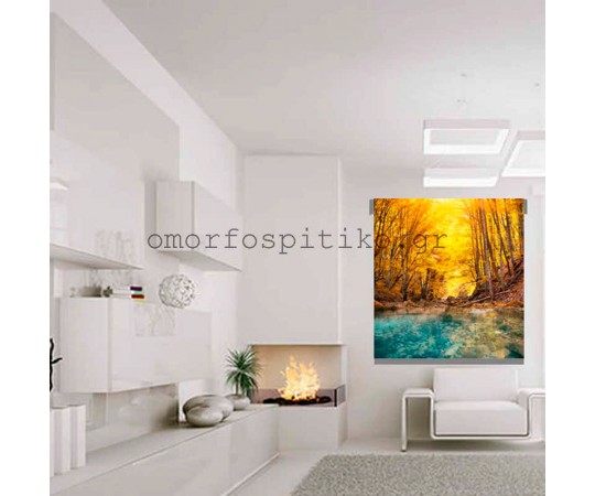 ΡΟΛΕΡ ΕΚΤΥΠΩΣΗ ΜΕ ΣΧΕΔΙΟ ΠΟΤΑΜΙ  ΕΚΡ2080