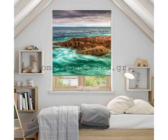 ΡΟΛΕΡ ΕΚΤΥΠΩΣΗ ΜΕ ΣΧΕΔΙΟ ΘΑΛΑΣΣΑ...