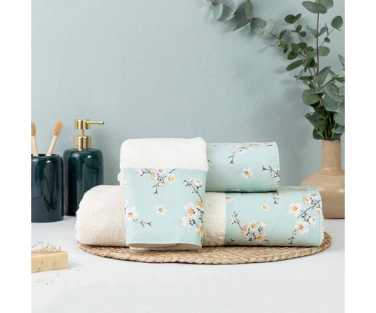 ΣΕΤ ΠΕΤΣΕΤΕΣ 3 ΤΕΜΑΧΙΩΝ JASMINE ECRU