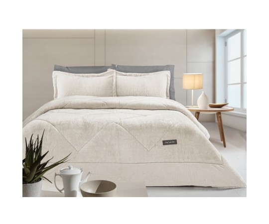 ΚΟΥΒΕΡΤΟΠΑΠΛΩΜΑ ΜΟΝΟ ΣΕ ΧΡΩΜΑ IVORY