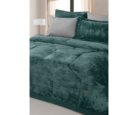 ΚΟΥΒΕΡΤΟΠΑΠΛΩΜΑ ΗΜΙΔΙΠΛΟ ΧΡΩΜΑ EMERALD